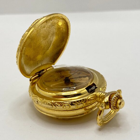 Vintage Gold-Tone Watch Locket Pendant Japan - Picture 6 of 10